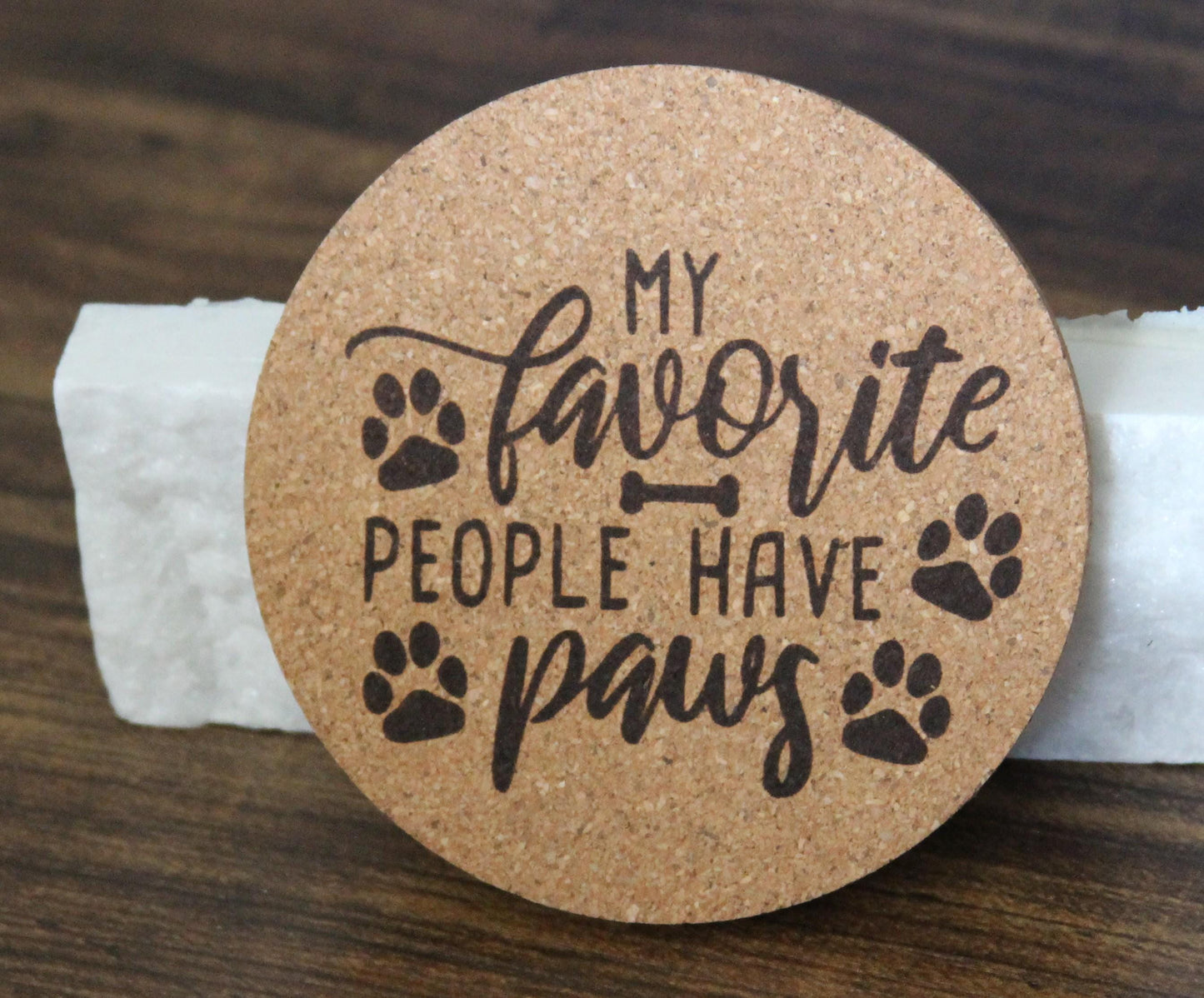 my favorite people have paws coaster