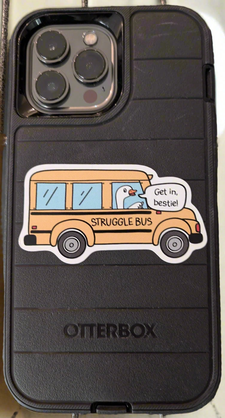 Sticker: Struggle bus