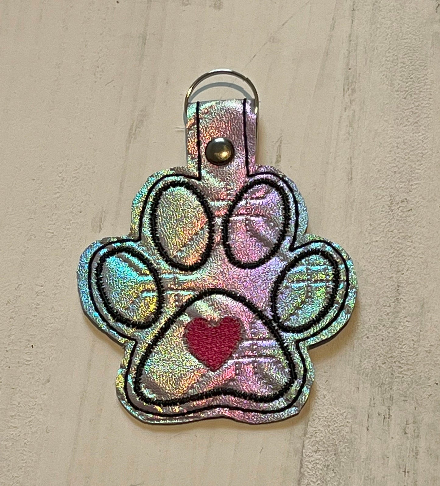 Keychain Dog lover - embroidered