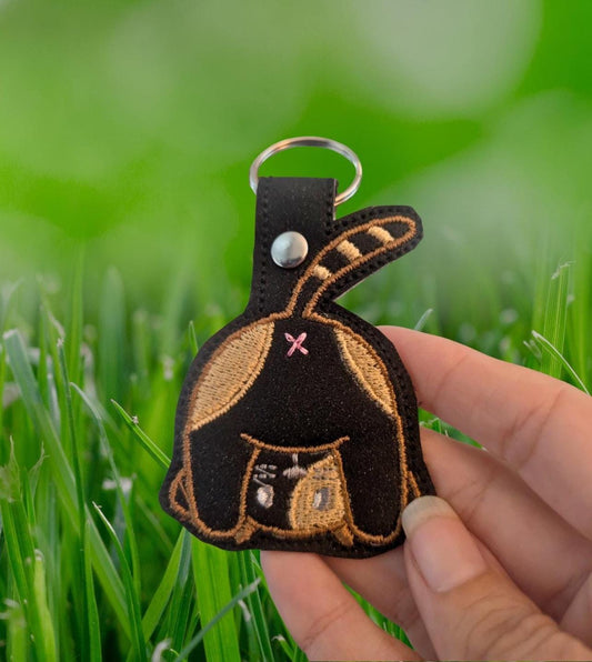 Keychain cat lover - embroidered