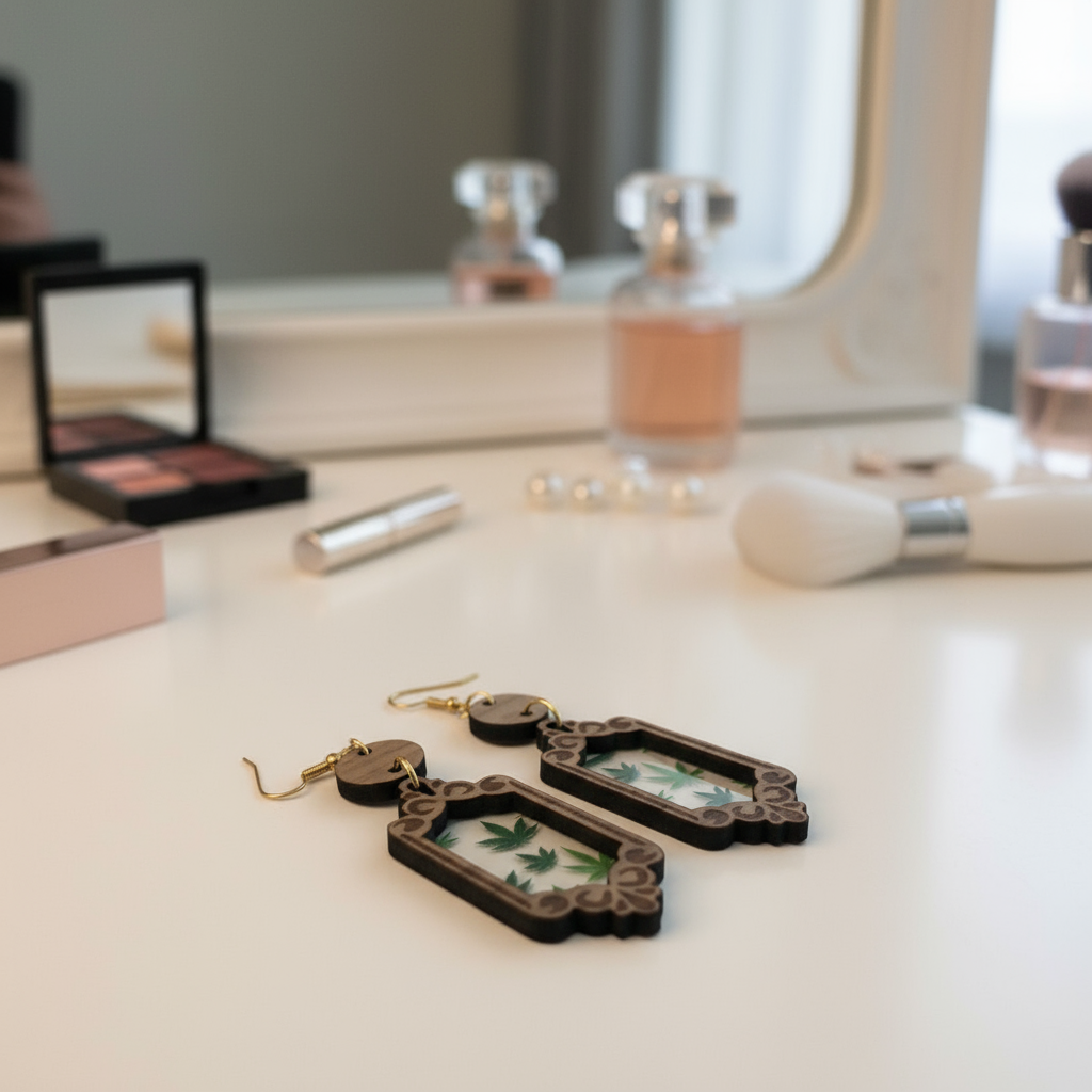 Earrings - Magic leaf 420 mary jane