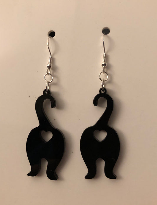 Earrings - Cat butt