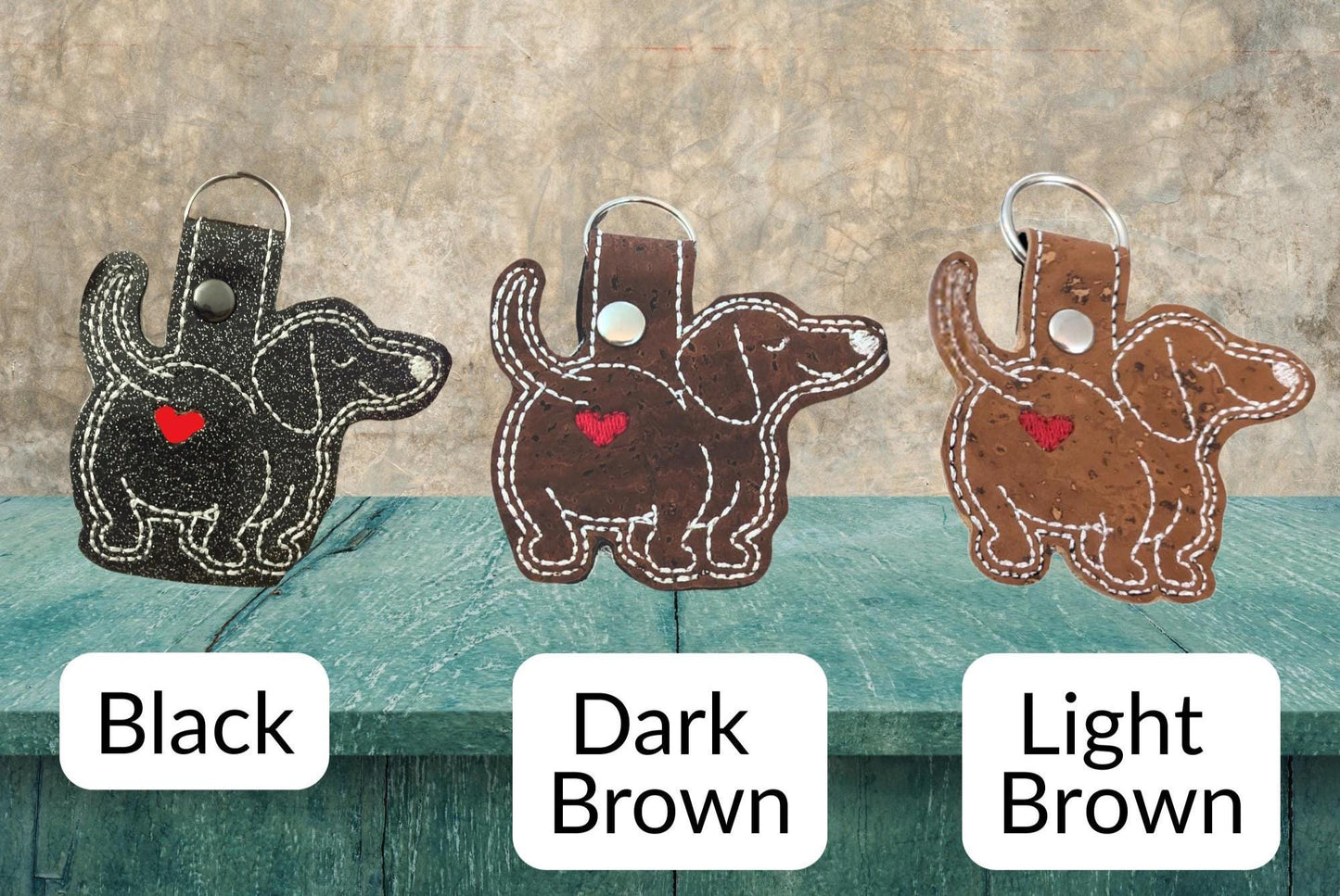 Keychain Dog lover - embroidered