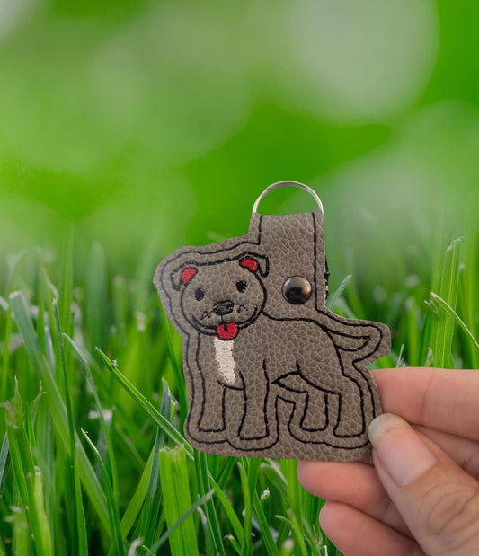 Keychain Dog lover - embroidered