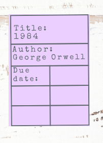 Necklace: Banned Books library checkout card