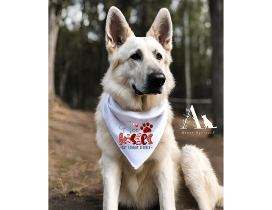 Dog bandana: S M L Valentine