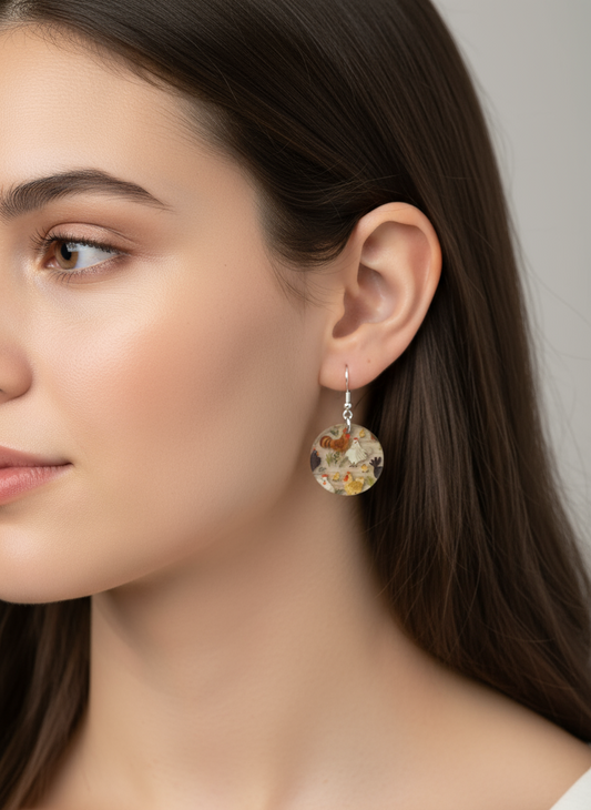 Earrings - Farm animals