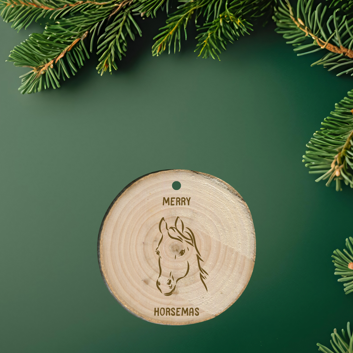Ornament: Horse wood slice
