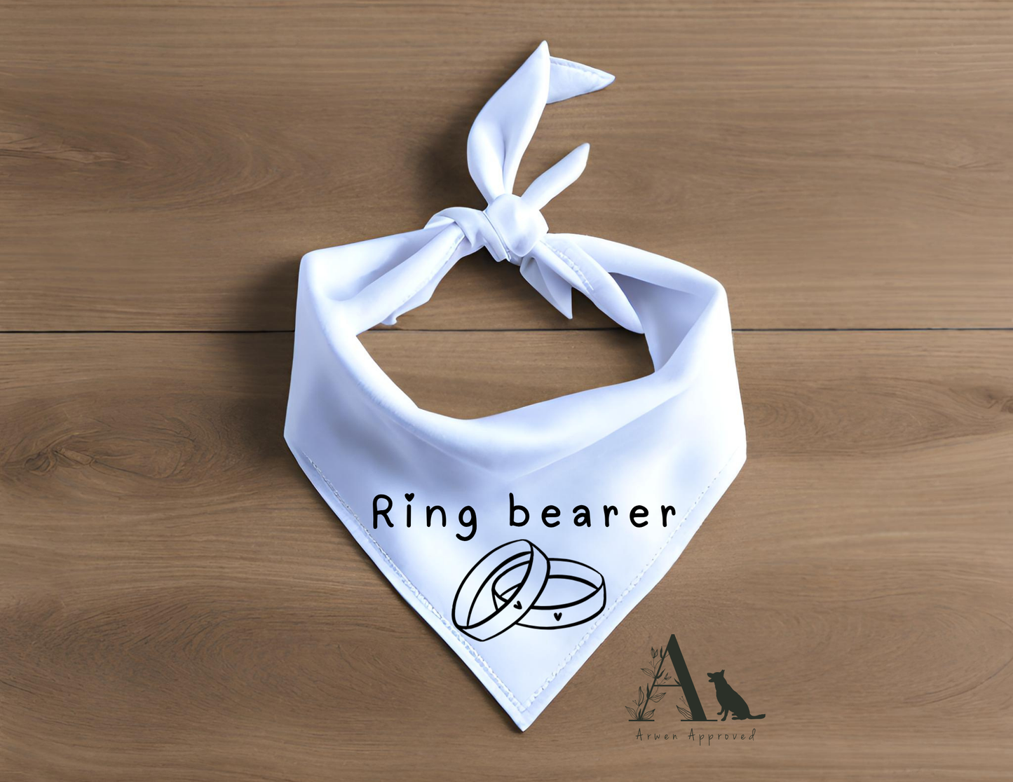 Wedding Dog Bandana | Ring Bearer, Just Married