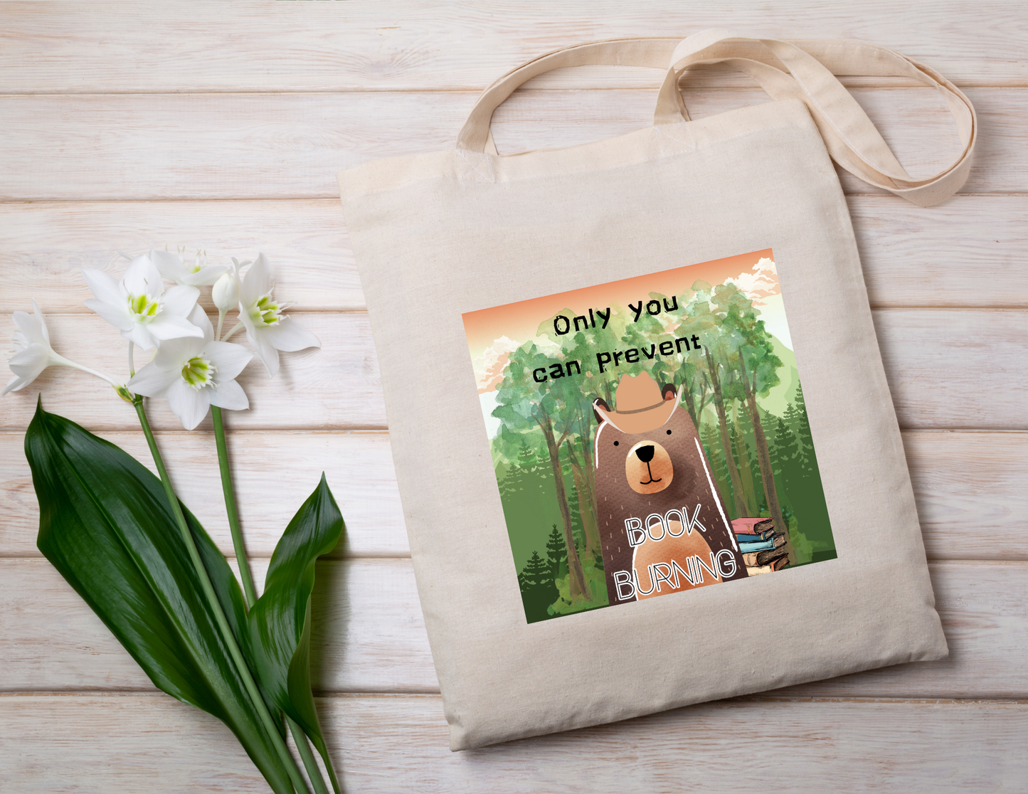 Tote bag - reading themed