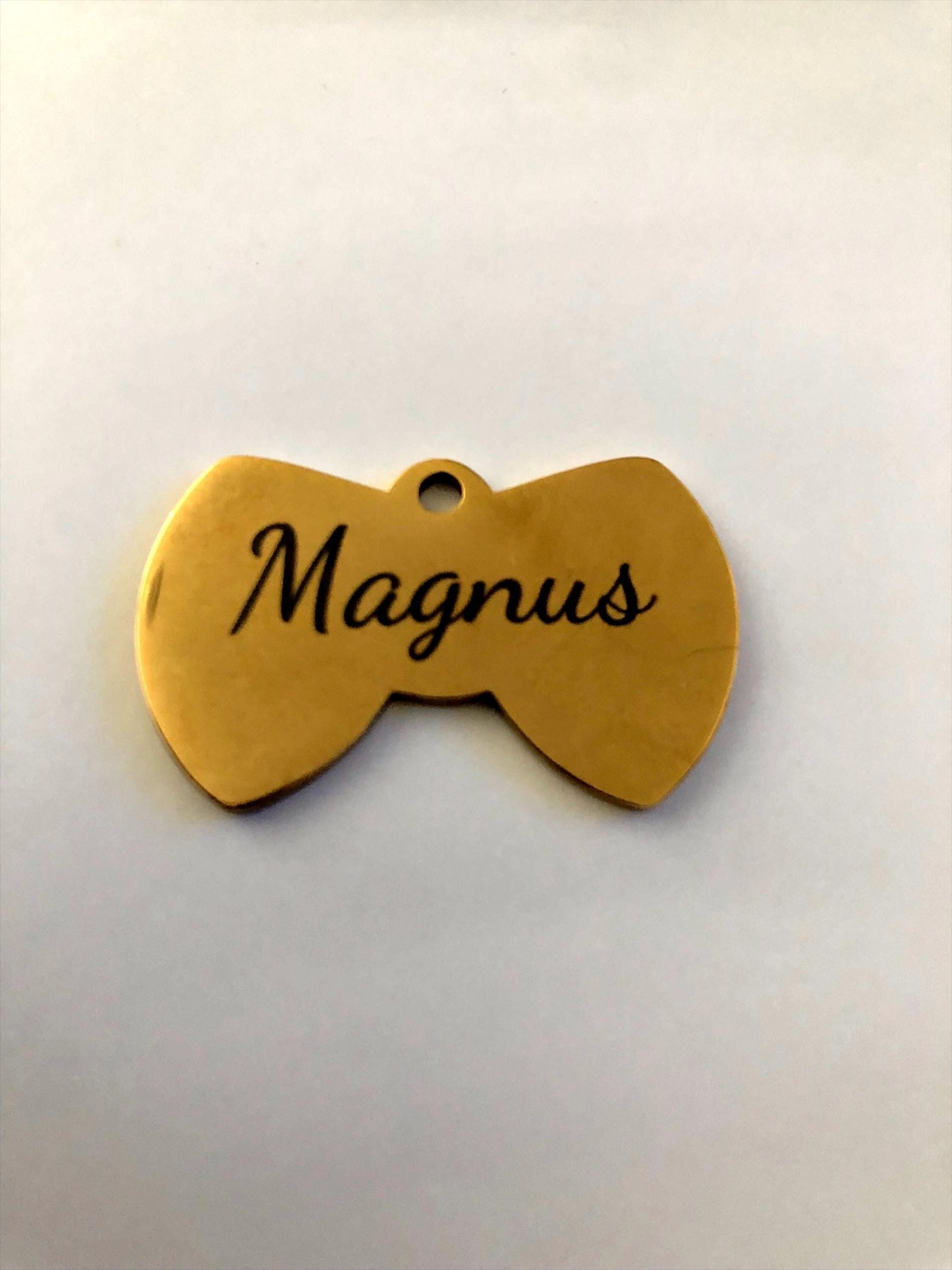 ID Tag, Personalized Bow Tie Pet ID Tag for Dog/Cat