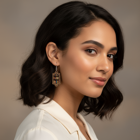 Earrings - Bookshelf