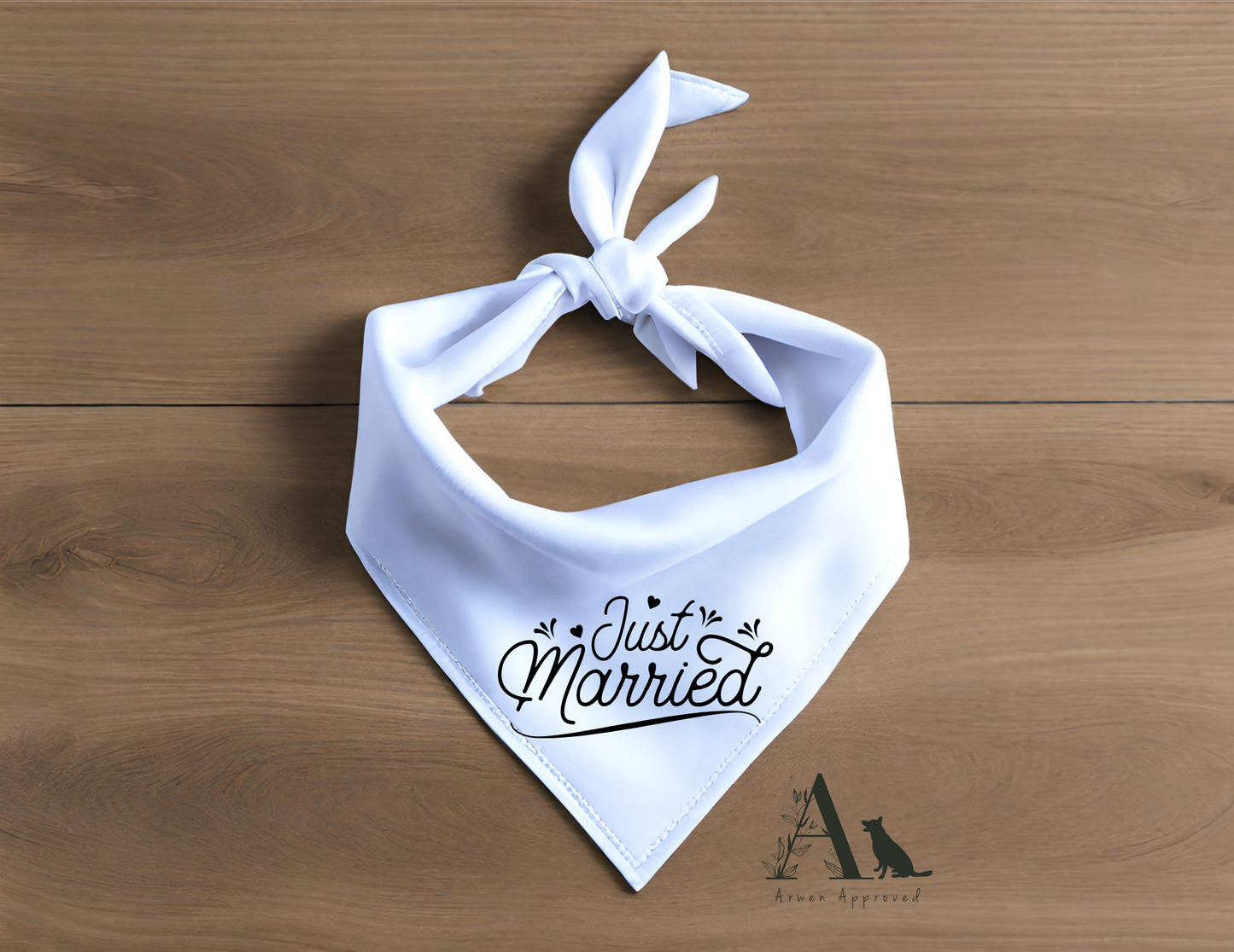 Wedding Dog Bandana | Ring Bearer, Just Married