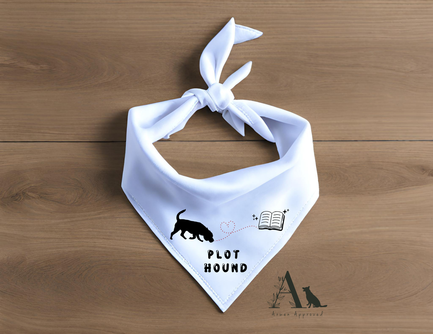 Bookish Dog Bandana | Reading Themed Pet Bandana