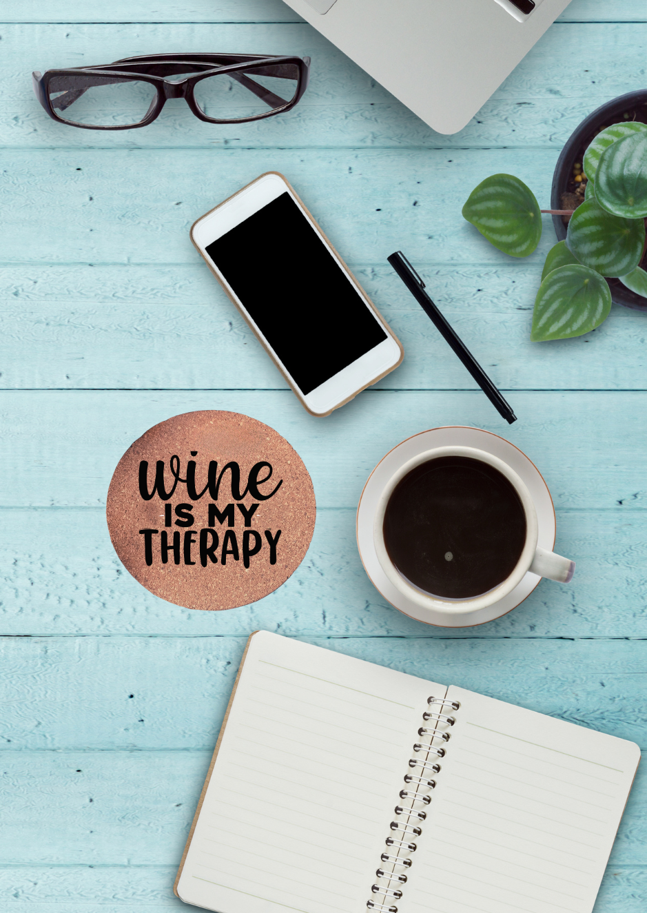 Coaster: cork coasters - alcohol sayings