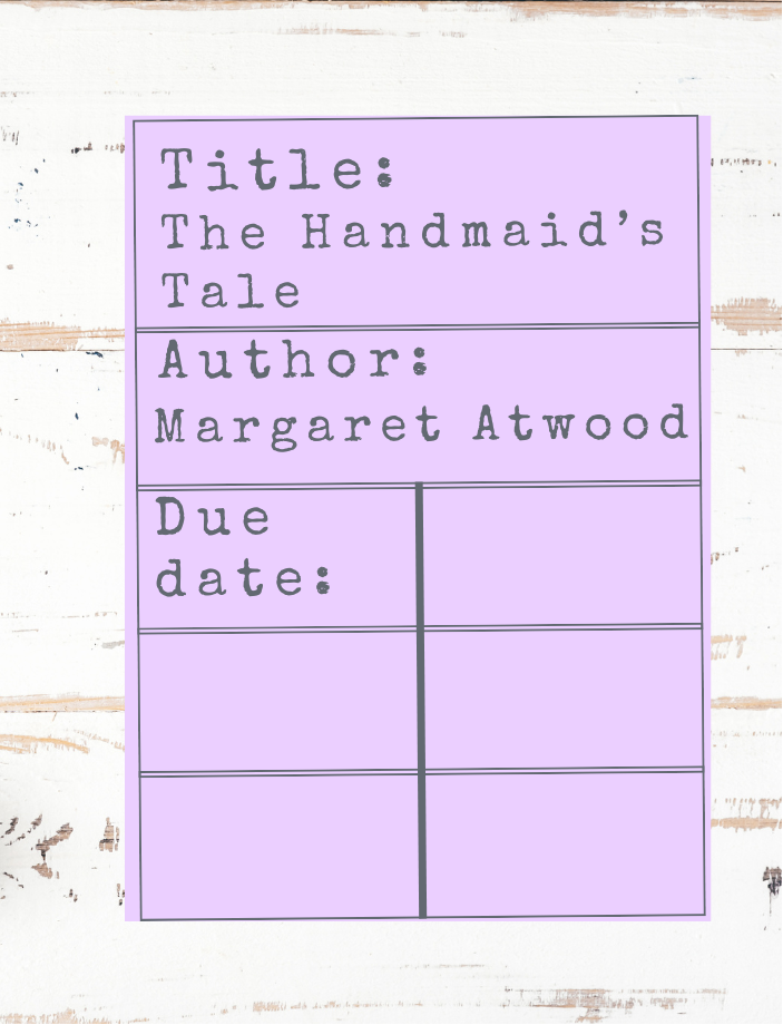 Necklace: Banned Books library checkout card