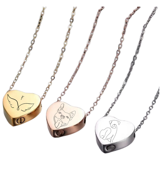 Necklace, Silver, 14k gold, Urn, Memorial, Gift for Women Men