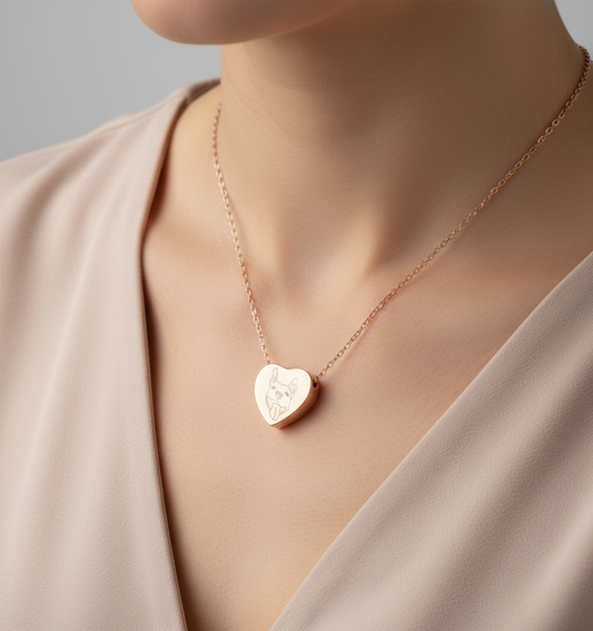 Necklace: Urn, Pet Memorial, Gift for Women Men