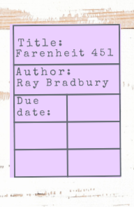 Necklace: Banned Books library checkout card