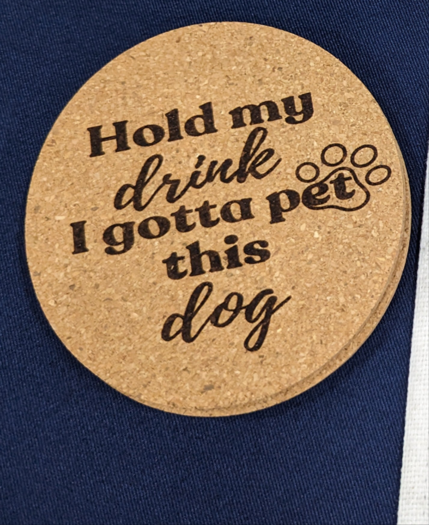 Coaster cork coasters dog lover alcohol sayings