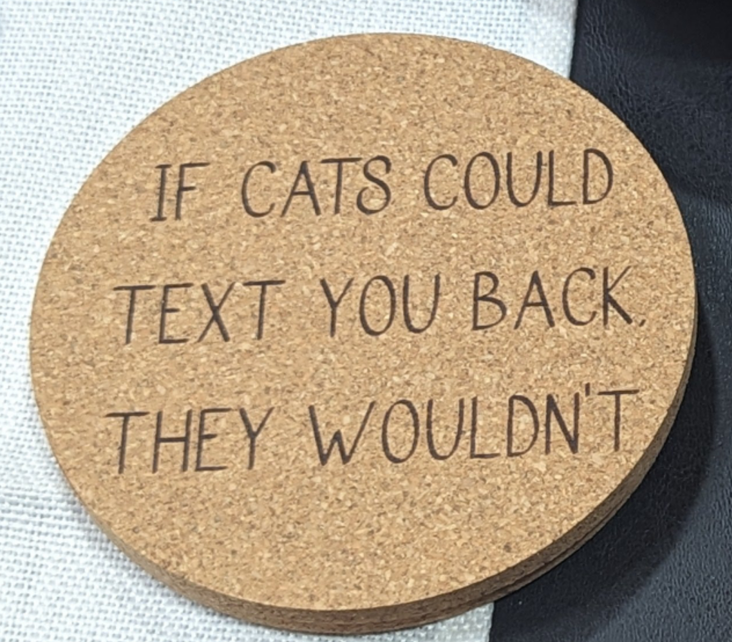 Coaster cork coasters dog lover alcohol sayings