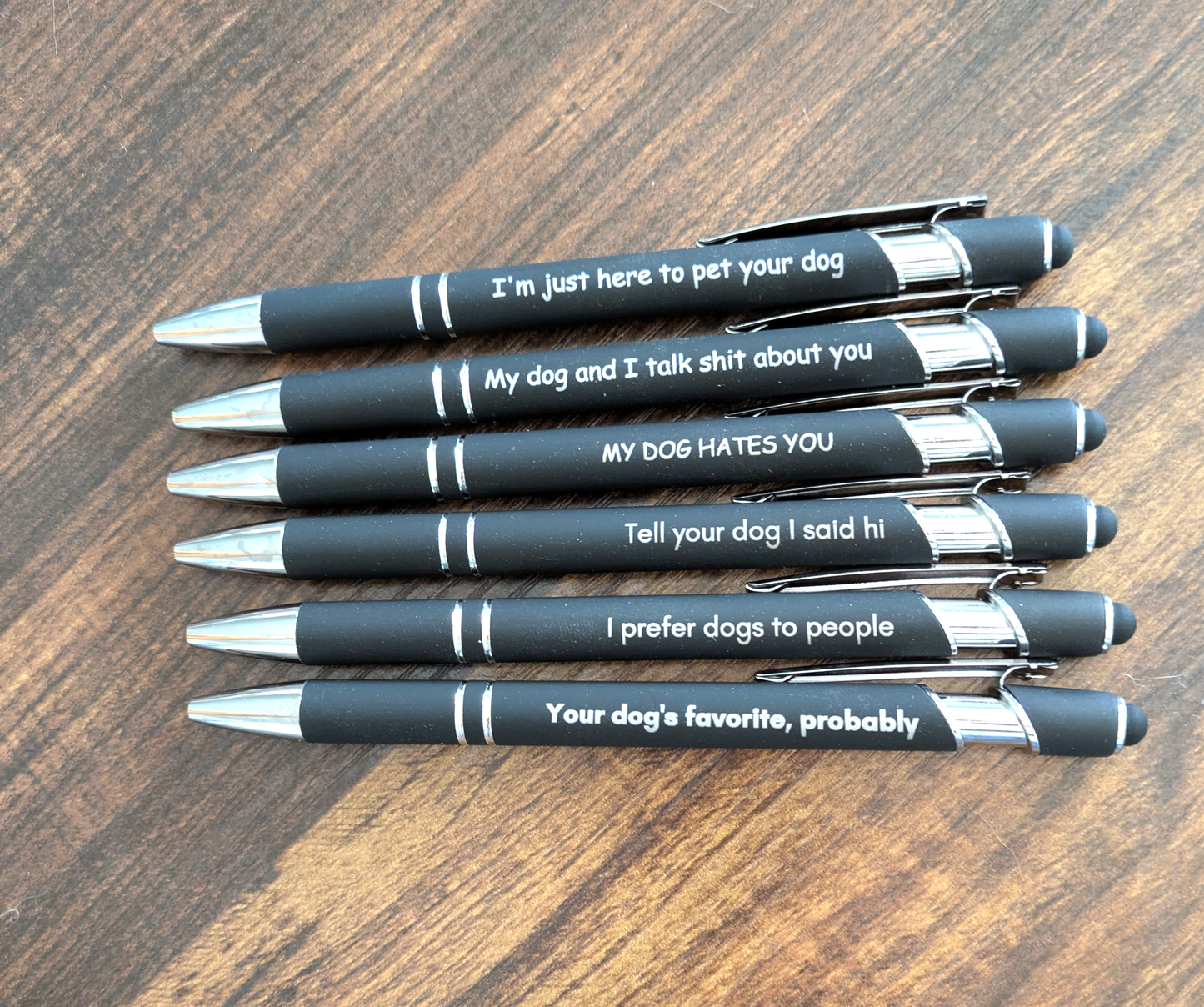 Pens: Dog themed pen Set of pens Sarcastic pen
