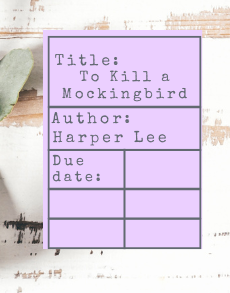 Necklace: Banned Books library checkout card