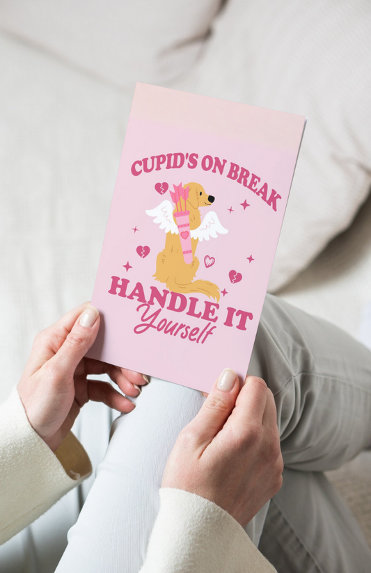 Card: Valentine/Anti Valentine - animal themed cat, dog