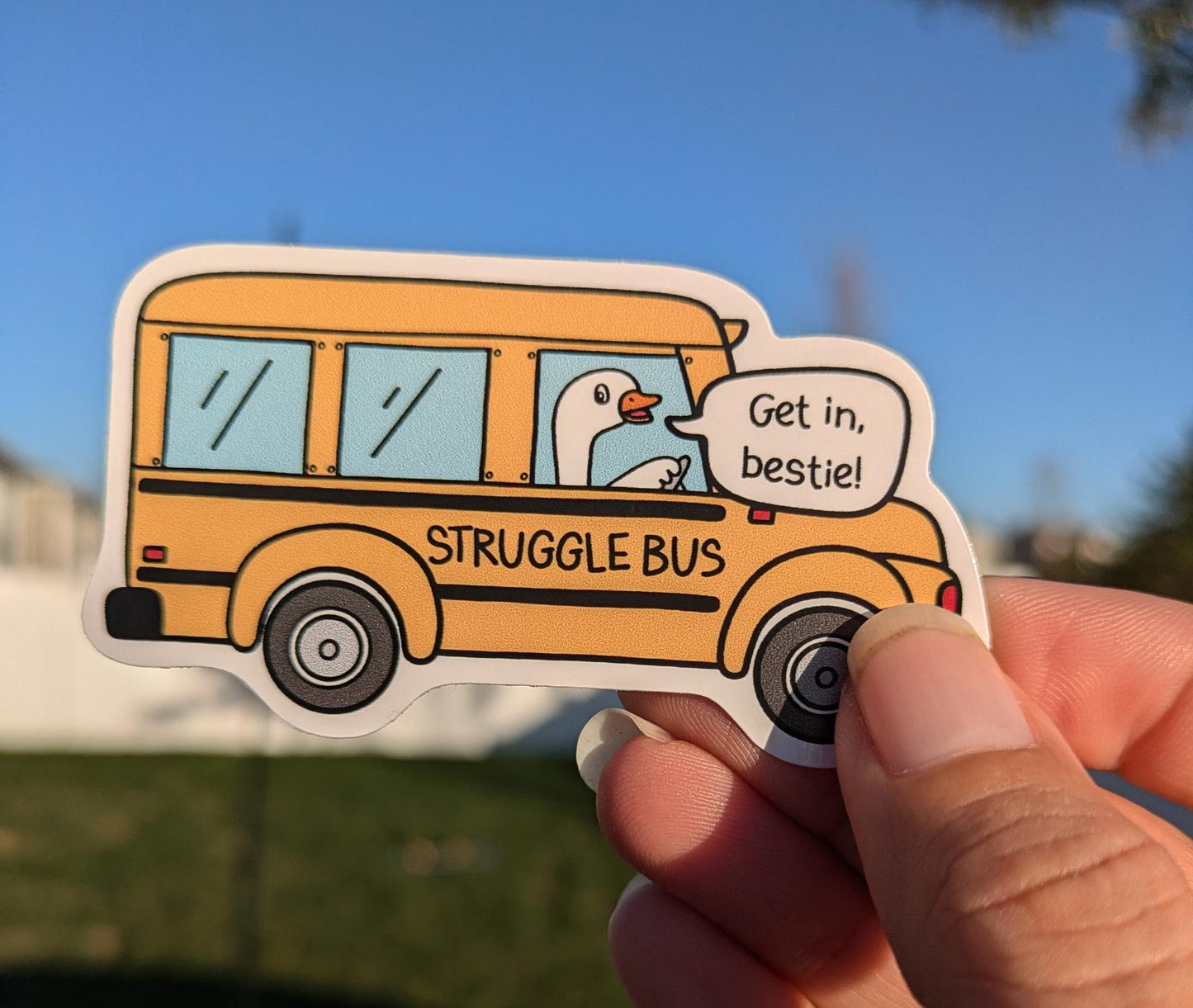 Sticker: Struggle bus