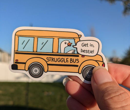 Sticker: Struggle bus