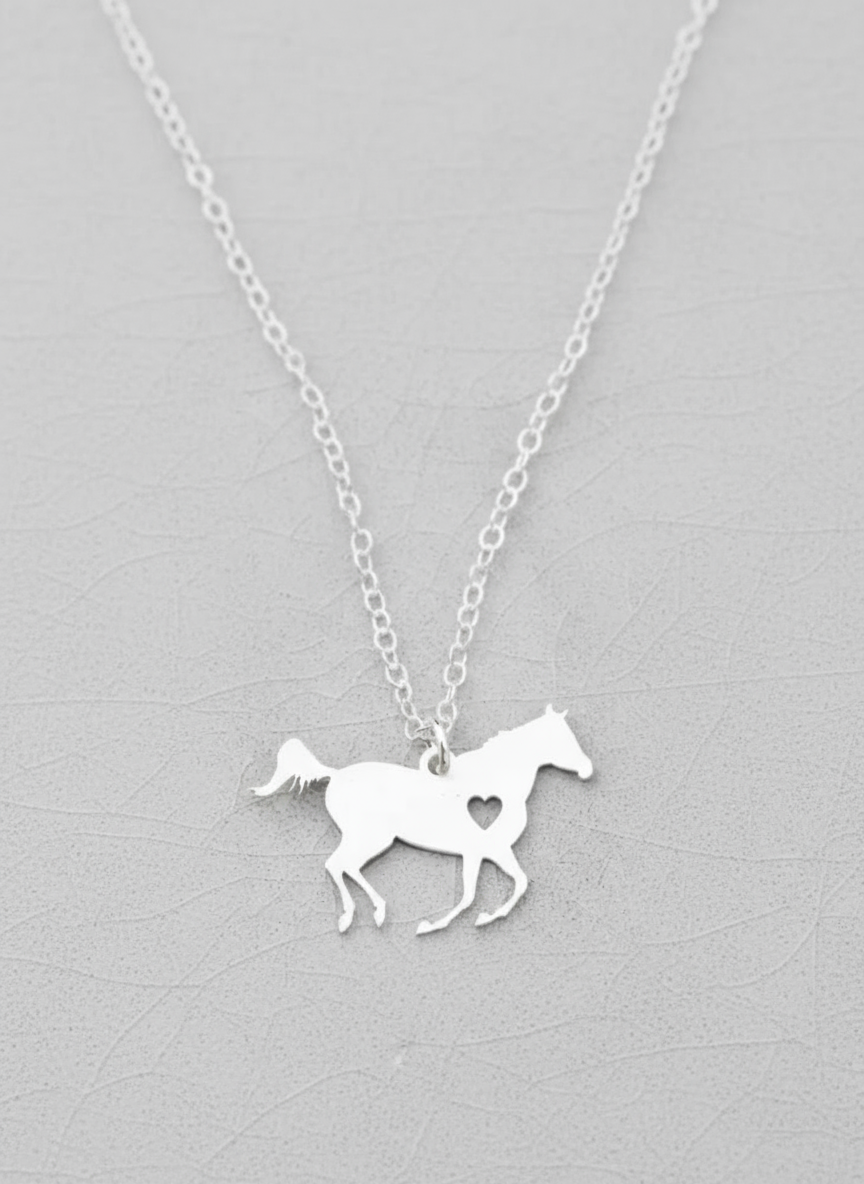 Necklace: Personalized Horse necklace, Gift