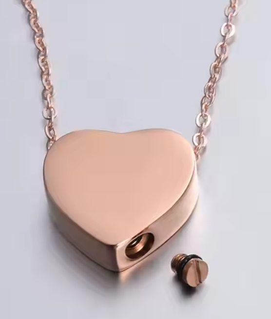Necklace, Silver, 14k gold, Urn, Memorial, Gift for Women Men